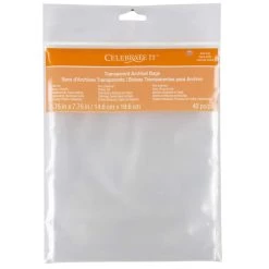 Best Pirce 🎉 12 Packs: 40 ct. (480 total) Transparent Archival Bags by Celebrate It™, 5.75" x 7.34" 🎉