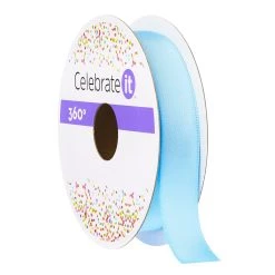 Cheapest 🔔 5/8" Satin Light Blue Ribbon by Celebrate It® 360°™ 🥰