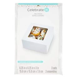 Coupon 🤩 Window Cupcake Boxes by Celebrate It®, 3ct. 🎉