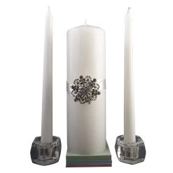 Hot Sale 🛒 Celebrate It™ Occasions™ Unity Candle Set with Brooch 😉