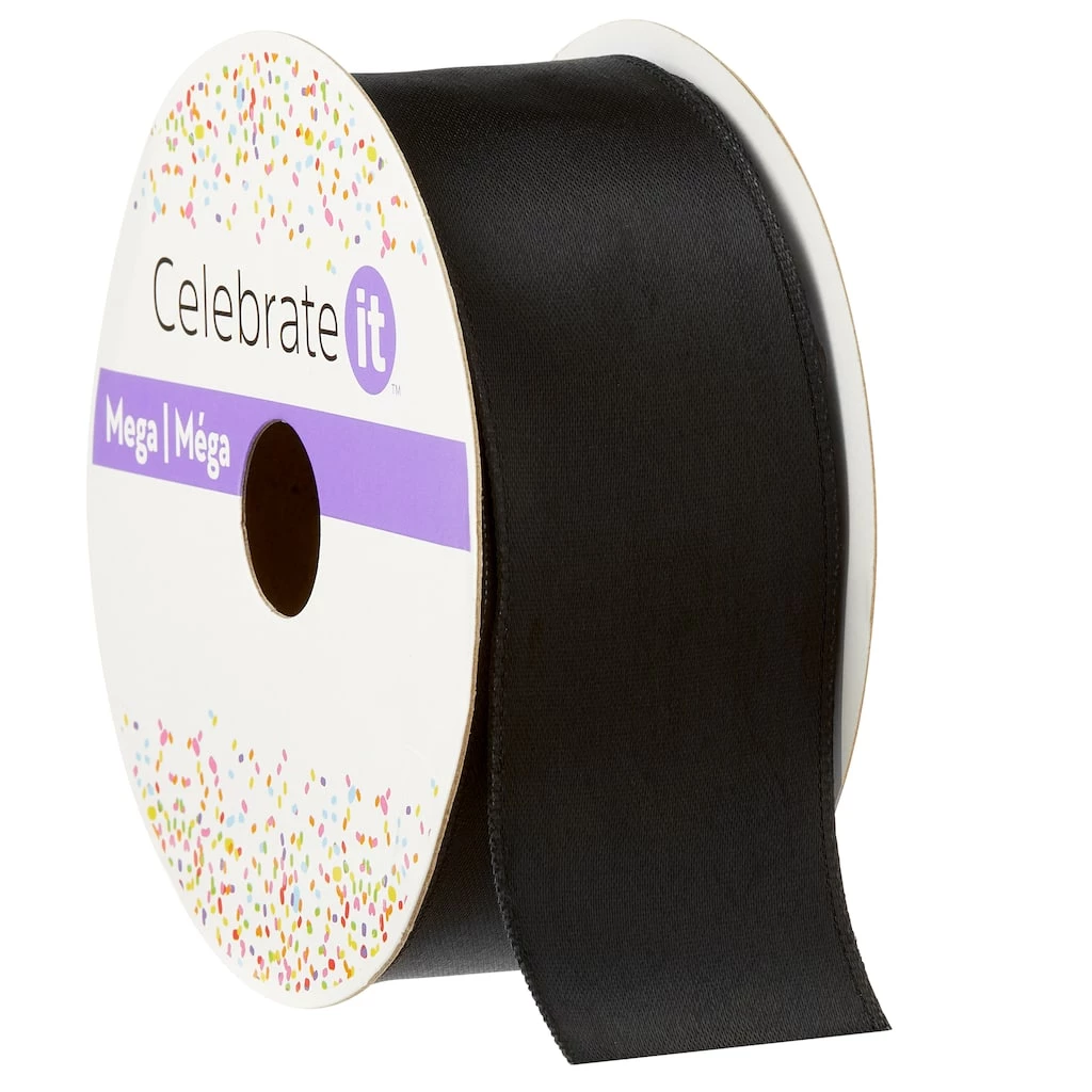 Discount ✨ 1.5" Satin Wired Ribbon by Celebrate It® Mega 😍 1 Discount ✨ 1.5" Satin Wired Ribbon by Celebrate It® Mega 😍