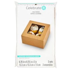 Outlet 🎉 Kraft Cupcake Boxes by Celebrate It®, 3ct. 🎉