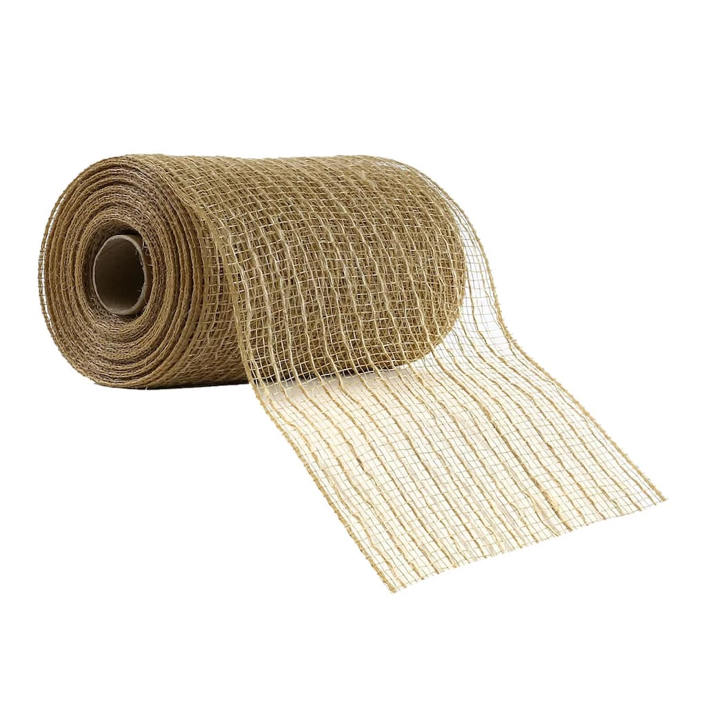 Promo 🥰 12 Pack: 5.5" Jute Mesh Ribbon by Celebrate It® 🌟 1 Promo 🥰 12 Pack: 5.5" Jute Mesh Ribbon by Celebrate It® 🌟