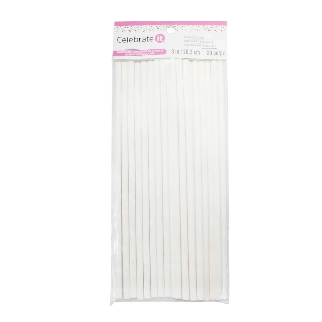Hot Sale ๐ 12 Packs: 20 ct. (240 total) 8" Cookie Sticks by Celebrate It® ๐ 1 Hot Sale ๐ 12 Packs: 20 ct. (240 total) 8" Cookie Sticks by Celebrate It® ๐