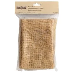Discount 🌟 Occasions™ Burlap Favor Bags by Celebrate It™, 4.5" x 7" 🔔 -Celebrate It Sales Shop 10307407