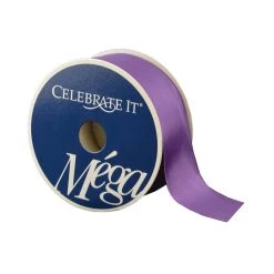 Promo 😀 12 Pack: 1.5" Satin Wired Eggplant Ribbon by Celebrate It® Méga 😍