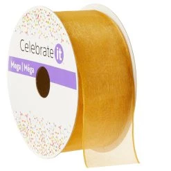 Outlet 🎁 1.5" Satin Shimmer Wired Ribbon by Celebrate It® Méga 🧨