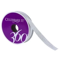 Coupon 🥰 5/8" Twill Metallic Ribbon by Celebrate It® 360°™ 👍