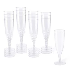 Promo 🔥 5oz. Plastic Champagne Flutes by Celebrate It™, 16ct. 🎉