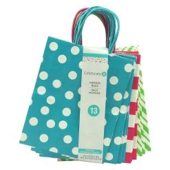 Buy 🤩 10" Dots & Chevron Paper Bag Value Pack by Celebrate It™ ✔️