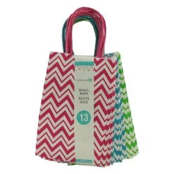 Cheapest ❤️ 8 Packs: 13 ct. (104 total) 5.25" x 8.5" Bright Chevron Bag Value Pack by Celebrate It™ 👍