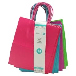 Best deal 🥰 10 Packs: 13 ct. (130 total) Medium Bright Gifting Bags by Celebrate It™ 🔔