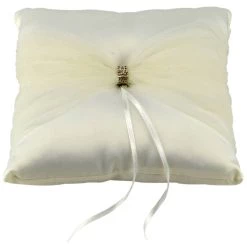 Brand new ⭐ Celebrate It™ Occasions™ Tulle Ring Bearer Pillow 🔔 -Celebrate It Sales Shop 10389218