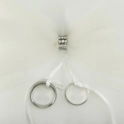 Brand new ⭐ Celebrate It™ Occasions™ Tulle Ring Bearer Pillow 🔔 -Celebrate It Sales Shop 10389218 2