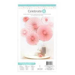 Discount 🔔 Pink Paper Rosettes Kit by Celebrate It® Entertaining 🌟 -Celebrate It Sales Shop 10398769 1