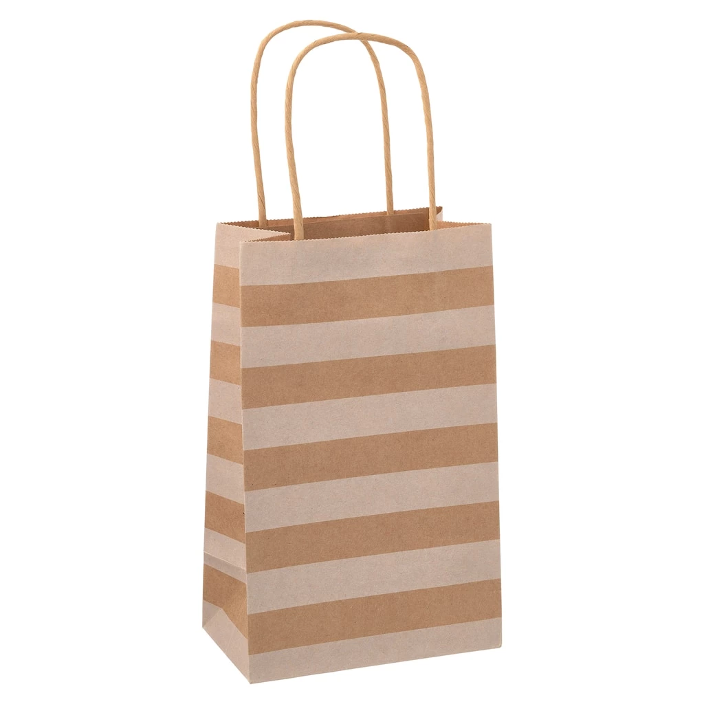 Cheap 💯 Small Kraft Dots & Stripes Paper Bag Value Pack by Celebrate It™ ✨ 2 Cheap 💯 Small Kraft Dots & Stripes Paper Bag Value Pack by Celebrate It™ ✨ - Image 2