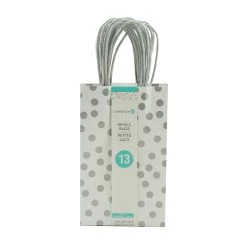 Buy ✨ Small Silver Polka Dot Gift Bags by Celebrate It™, 13ct. 🎉