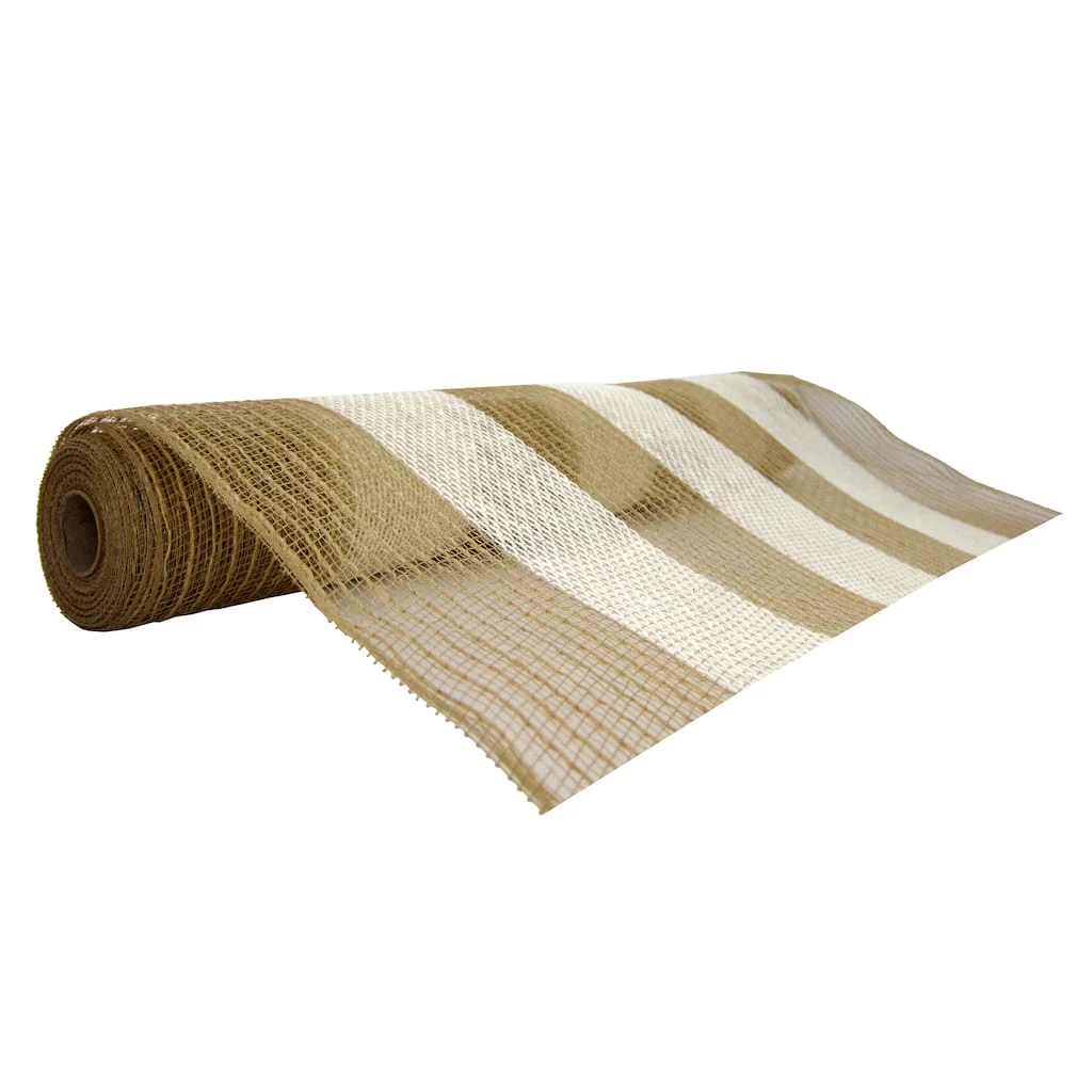 Discount ๐ 12 Pack: 21" Jute Striped Mesh by Celebrate It® Occasions™ ๐ 1 Discount ๐ 12 Pack: 21" Jute Striped Mesh by Celebrate It® Occasions™ ๐