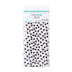 Best deal 😍 White & Black Dotted Tissue Paper Sheets by Celebrate It™ ⭐