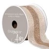 Top 10 🥰 12 Pack: 2.5" Natural & Gold Linen Metallic Wired Ribbon by Celebrate It™ Aria Vintage Blush 👏