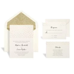 Promo 😉 Gold Dot Wedding Invitation Kit By Celebrate It™ ✨
