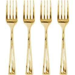 Buy 💯 Gold Mini Forks by Celebrate It™, 24ct. 😉