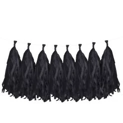 Budget 🧨 Black Tissue Tassel Garland by Celebrate It™ 🤩