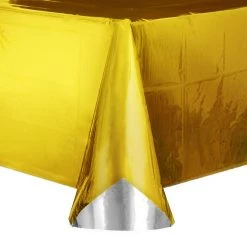 Best Pirce 😀 Reversible Gold & Silver Foil Table Cover by Celebrate It™ 👏