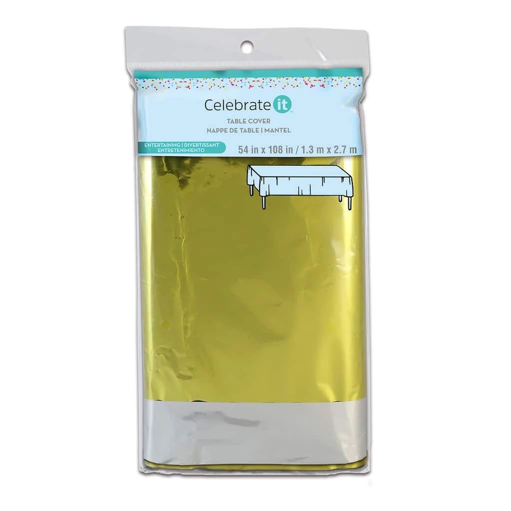 Best Pirce ๐ Reversible Gold & Silver Foil Table Cover by Celebrate It™ ๐ 3 Best Pirce ๐ Reversible Gold & Silver Foil Table Cover by Celebrate It™ ๐ - Image 3