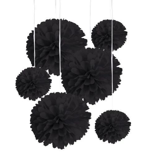 Discount 🥰 Black Paper Pom Poms By Celebrate It™ 🎁 -Celebrate It Sales Shop 10525496 4