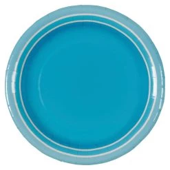 Discount 🔥 Turquoise 9" Round Paper Plates By Celebrate It™ 🔥