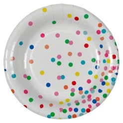 Best Sale 🧨 Multicolored Dots Round Plates By Celebrate It™ ⭐