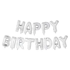 Outlet 👍 6 Pack: Happy 🥳 Birthday Silver Foil Balloon Banner Kit by Celebrate It™ 💯 -Celebrate It Sales Shop 10528459 2 1