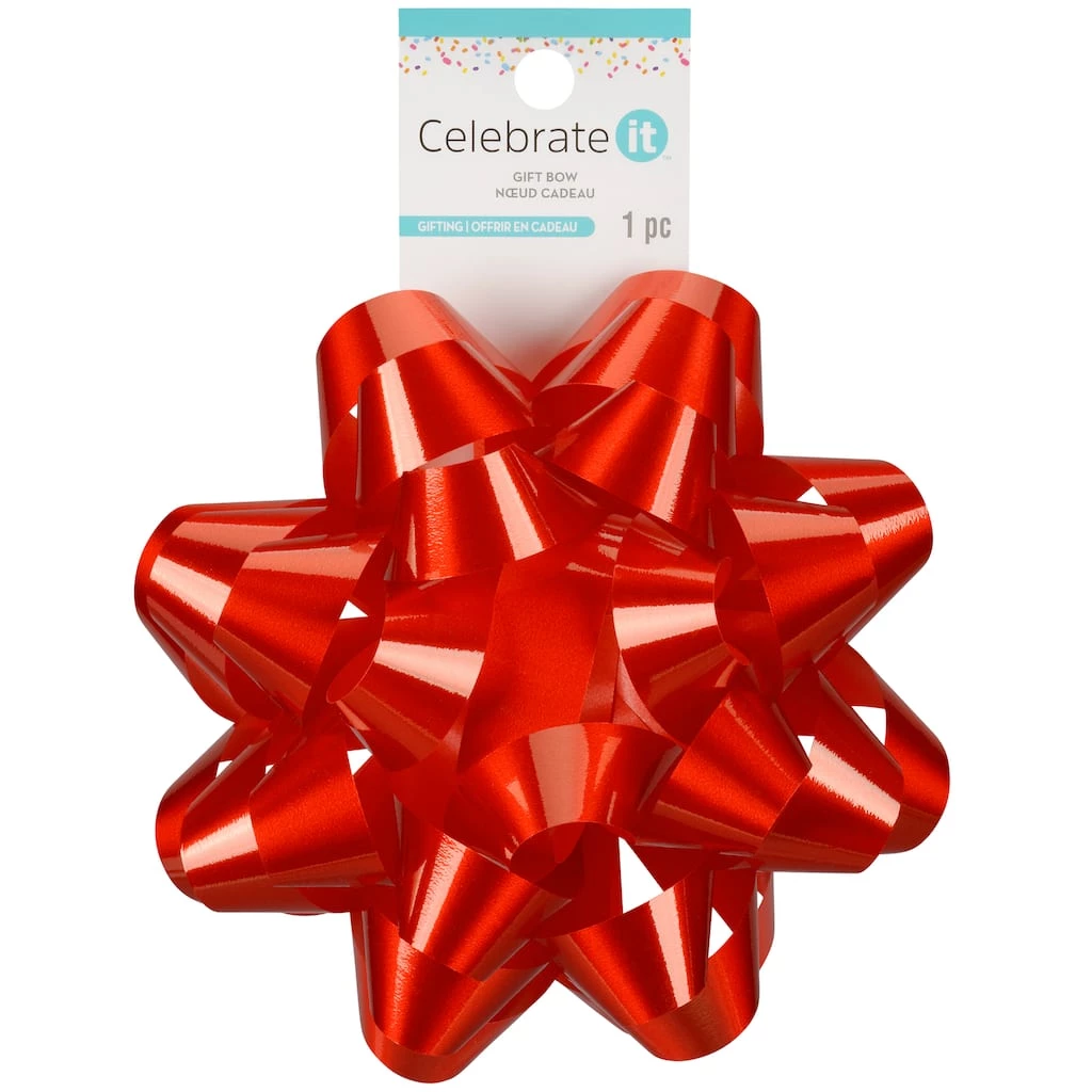 Coupon 😉 5.75" Red Lacquer Gift Bow by Celebrate It™ 💯 1 Coupon 😉 5.75" Red Lacquer Gift Bow by Celebrate It™ 💯