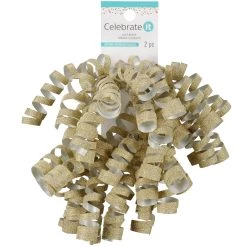 Promo 💯 Gold Glitter Twisty Bows By Celebrate It™ 🤩