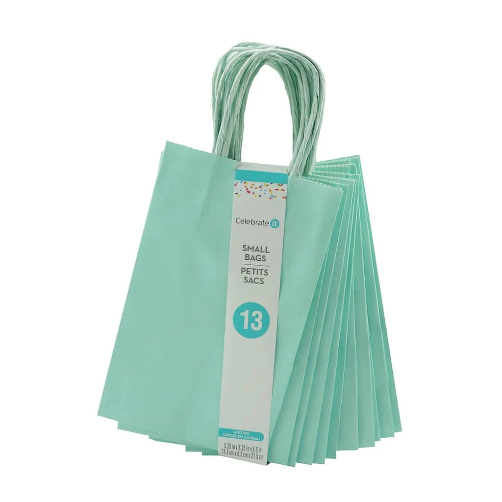 Cheap ✔️ Small Mint Gift Bags by Celebrate It™, 13ct. 🔔 4 Cheap ✔️ Small Mint Gift Bags by Celebrate It™, 13ct. 🔔 - Image 4