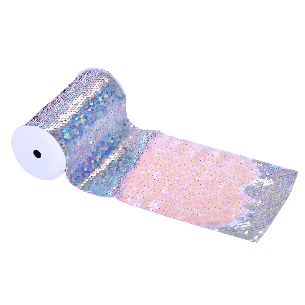 Cheap 👍 12 Pack: 5.375" Mermaid Reversible Sequin Ribbon by Celebrate It™ ⭐ 4 Cheap 👍 12 Pack: 5.375" Mermaid Reversible Sequin Ribbon by Celebrate It™ ⭐ - Image 4