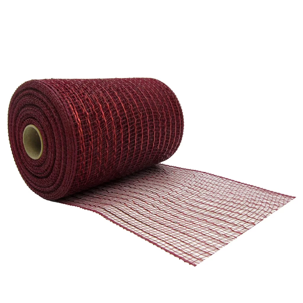 Hot Sale 🎁 12 Pack: 5.5" Mesh Burgundy Ribbon by Celebrate It™ 🥰 2 Hot Sale 🎁 12 Pack: 5.5" Mesh Burgundy Ribbon by Celebrate It™ 🥰 - Image 2