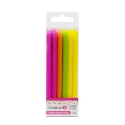 Deals 🔥 12 Packs: 12 ct. (144 total) Neon Colored Candles by Celebrate It® 🌟