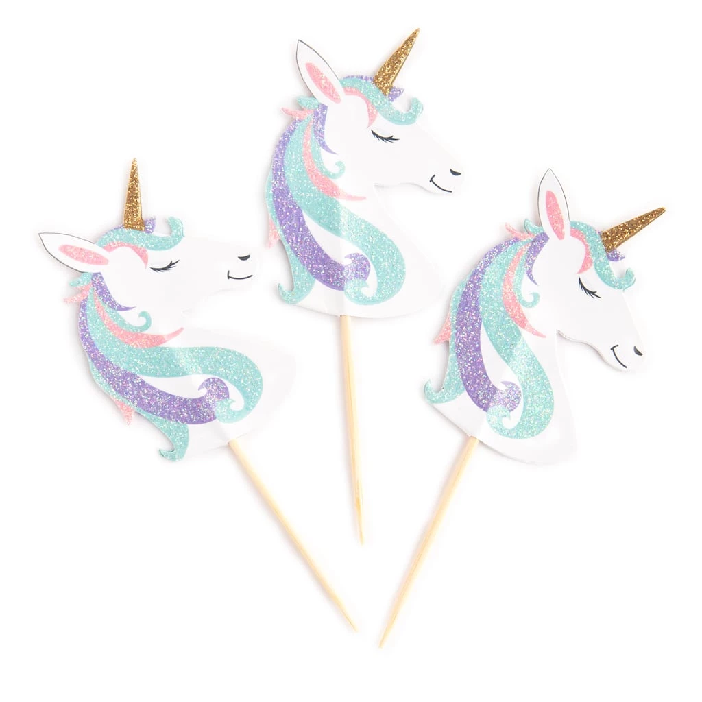 Best Pirce ๐ Glittery Unicorn Treat Toppers by Celebrate It® ๐ 1 Best Pirce ๐ Glittery Unicorn Treat Toppers by Celebrate It® ๐