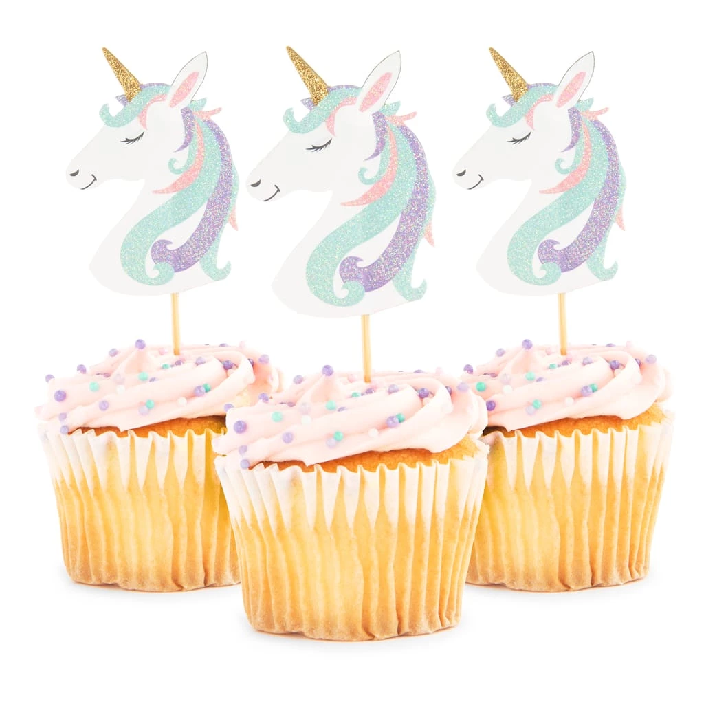 Best Pirce ๐ Glittery Unicorn Treat Toppers by Celebrate It® ๐ 2 Best Pirce ๐ Glittery Unicorn Treat Toppers by Celebrate It® ๐ - Image 2