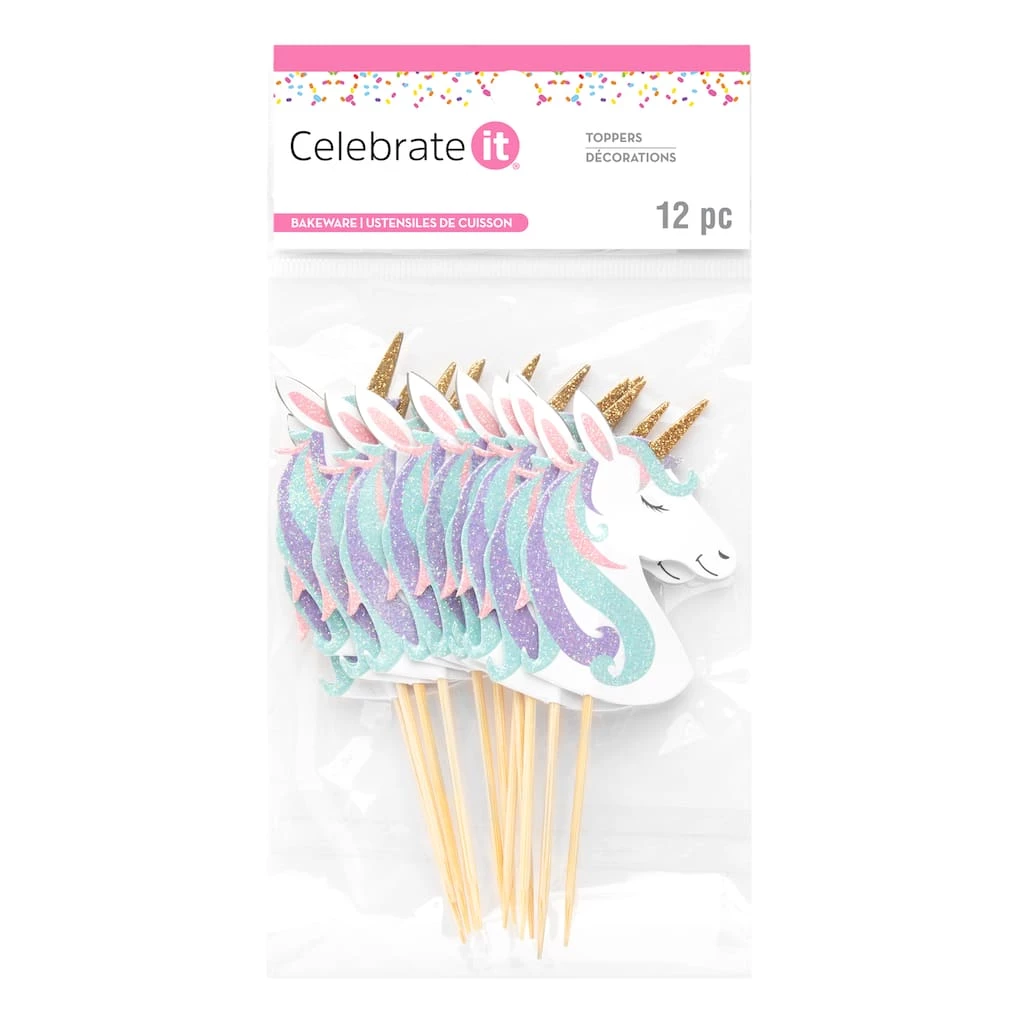Best Pirce ๐ Glittery Unicorn Treat Toppers by Celebrate It® ๐ 3 Best Pirce ๐ Glittery Unicorn Treat Toppers by Celebrate It® ๐ - Image 3