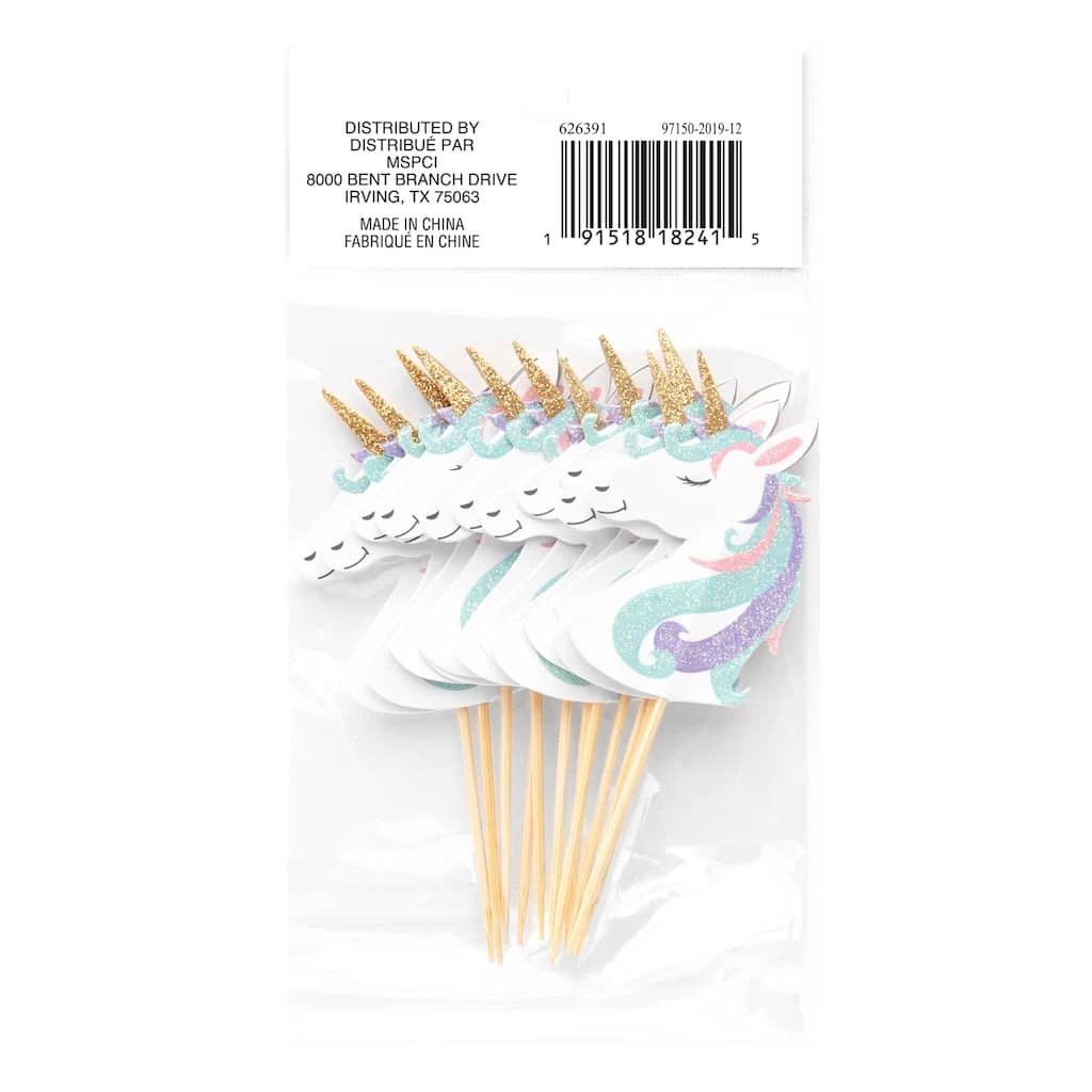 Best Pirce ๐ Glittery Unicorn Treat Toppers by Celebrate It® ๐ 4 Best Pirce ๐ Glittery Unicorn Treat Toppers by Celebrate It® ๐ - Image 4