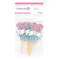 Best deal 🧨 Glittery Gender Reveal Treat Toppers by Celebrate It® 🥰 -Celebrate It Sales Shop 10626392 3