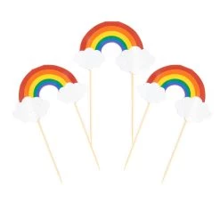Best deal 🧨 12 Packs: 12 ct. (144 total) Rainbow Treat Toppers by Celebrate It® 👏