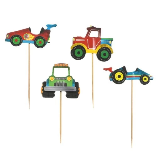 Promo 👍 12 Packs: 12 ct. (144 total) Cars Cupcake Toppers by Celebrate It™ ✔️ -Celebrate It Sales Shop 10635037 2 1
