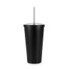 Outlet 🧨 19oz. Black Stainless Steel Tumbler with Straw by Celebrate It™ 🎁
