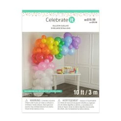 Budget 🧨 6 Pack: 10ft. Rainbow Balloon Garland by Celebrate It™ 💯 -Celebrate It Sales Shop 10655755 5 1