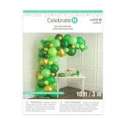 Best reviews of 😀 6 Pack: 10ft. Green & Gold Balloon Garland by Celebrate It™ ⭐ -Celebrate It Sales Shop 10655757 5 1