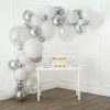 Flash Sale 😉 6 Pack: 10ft. Silver & White Balloon Garland by Celebrate It™ 💯